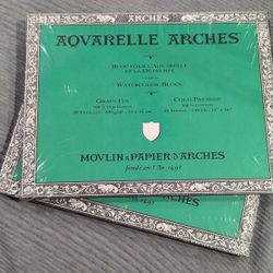 3 available Watercolor Block ARCHES