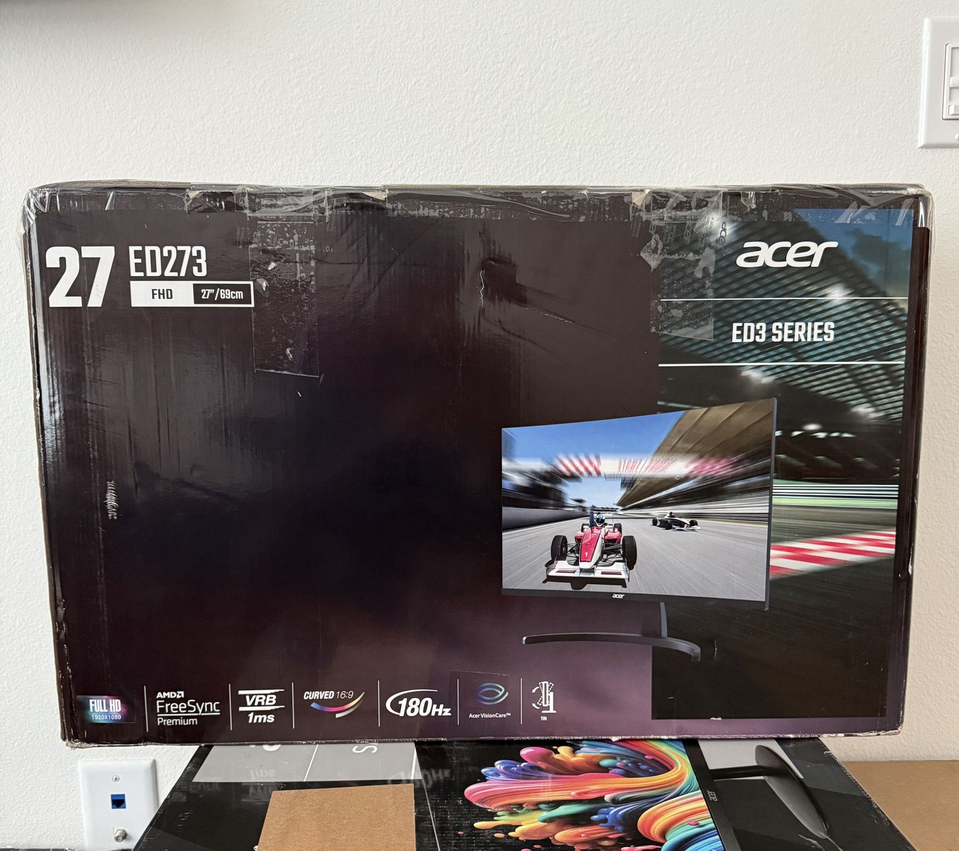 Acer Nitro 27" Curved Monitor – ED273 | 165Hz | Full HD | 