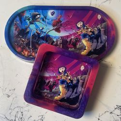 Coraline Pink Palace The Other Mother Ashtray & Tray Set