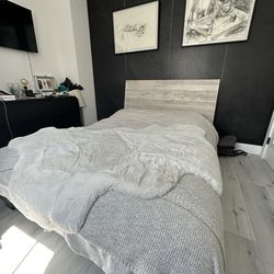 CB2 QUEEN BED FRAME