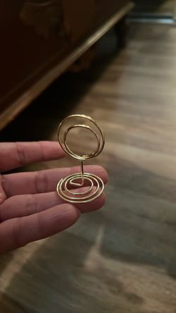 Mini picture stand gold /placement cards 40 available