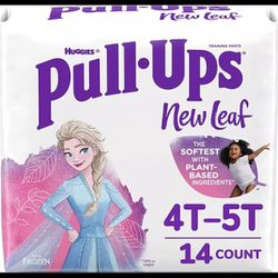 2 Packs Disney FROZEN II Pull-Ups New Leaf Girls' Potty Training Pants Training, 4-5T