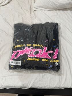 Black Pink spider Hoodie Sp4