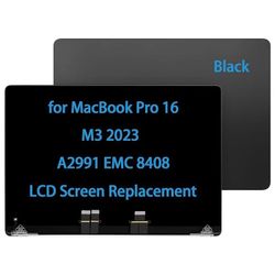 A2991 Apple Replacement LCD Display Assembly,Space black, for MacBook Pro 16" 2023 M3 MAX 661-38683 NEW