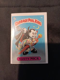 Original 1985 Garbage Pail Kids #1a Nasty Nick