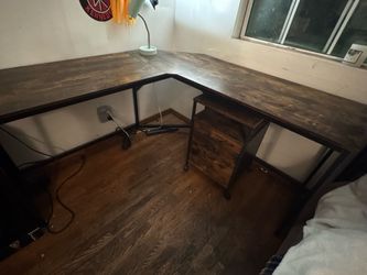 Desk and Drawer (Great Condition)