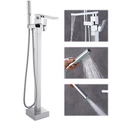 Free Standing Tub Faucet, Floor Mount Bathroom Tub Filler