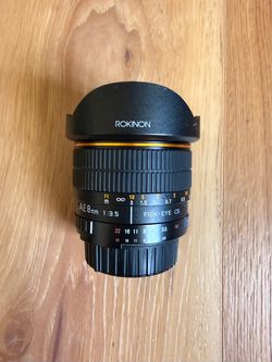 Rokinon Fisheye Lens AE 8mm 3.5