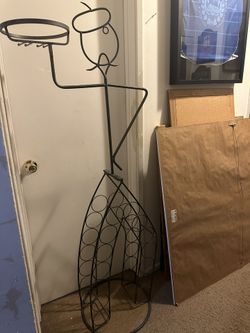 Vintage Iron Wine Rack