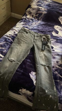 Purple jeans