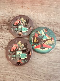 Disneyland AP Days Buttons set of 3 two are duplicates