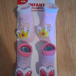 Girl Infant Booties 0-12 Months 