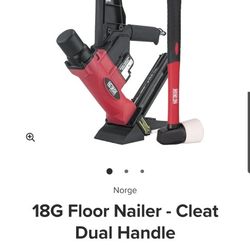 Norge 18g Floor Nailer - Cleat Dual Handle
