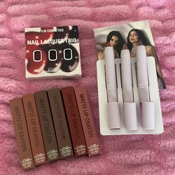 Matte Lip Crayons, and Nail Lacquer Trio