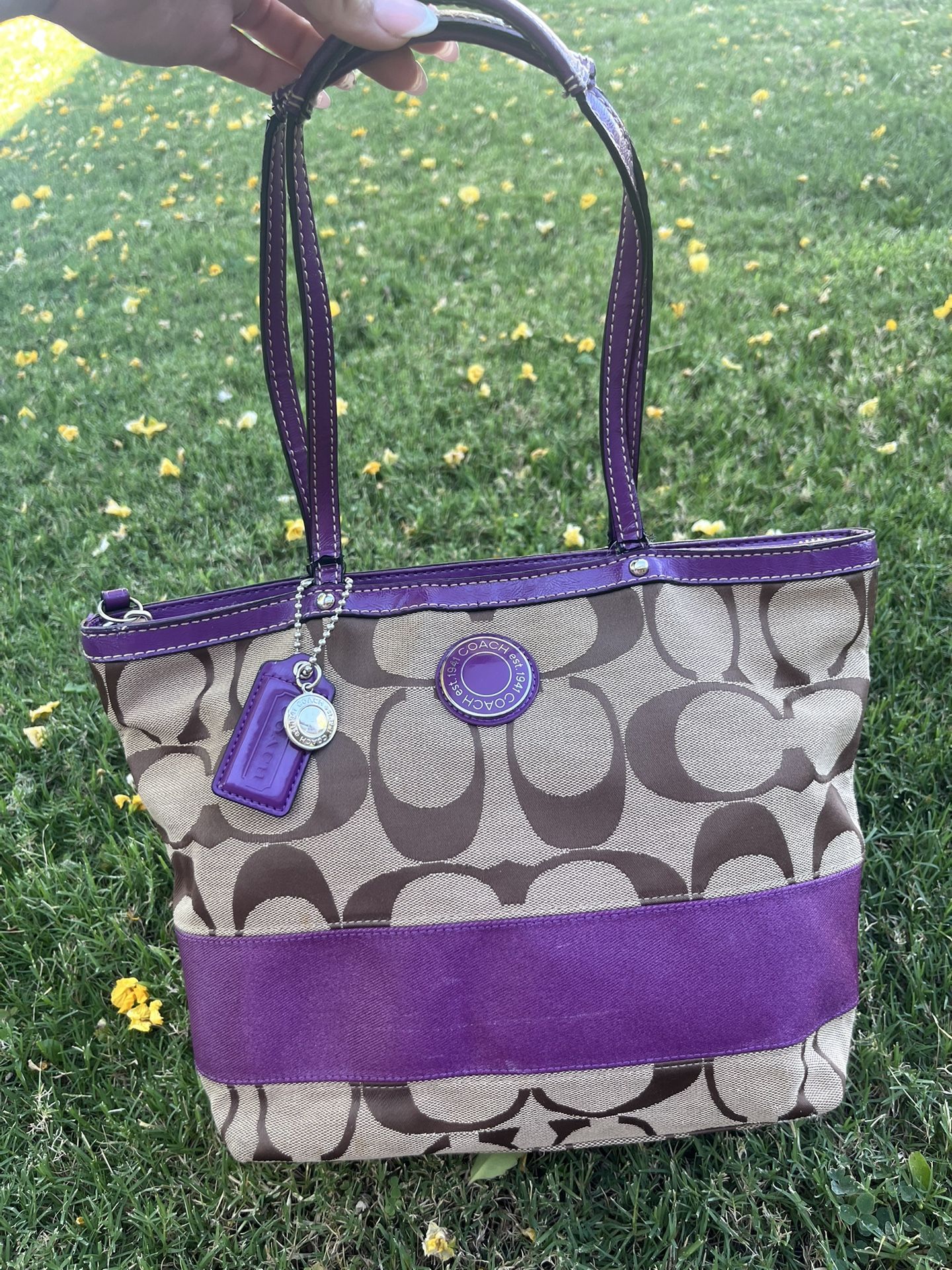 Purple vintage coach Bag