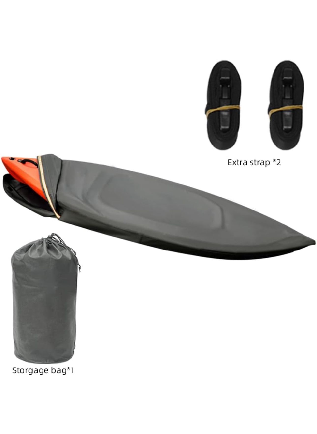 Kayak Cover 10 ft 600D Tear Resistant Trailerable Kayak Covers for Outdoor Storage