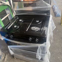 Whirlpool 30” 4 Burners Stainless Steel Gas Oven 