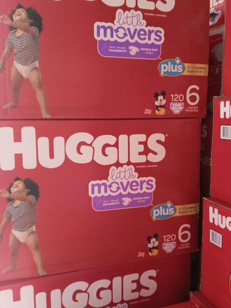Huggies Little Movers Size 6/120 Diapers