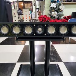 Polk Audio Signature S35Center channel/multi-purpose home theater speaker (Washed Black Walnut)

