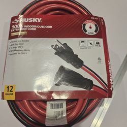 🔥$70 NO NEGOTIABLE🔥Husky 100 ft. Gauge 12/3 Extension Cord