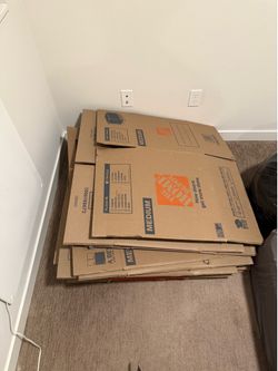 Moving boxes (medium Home Depot)