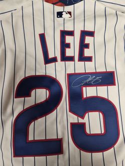 Chicago Cubs Derick Lee Signed Jersey