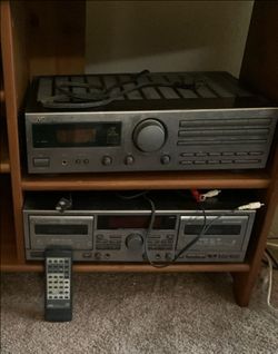 JVC Radio and Cassette Player Duo with Remote