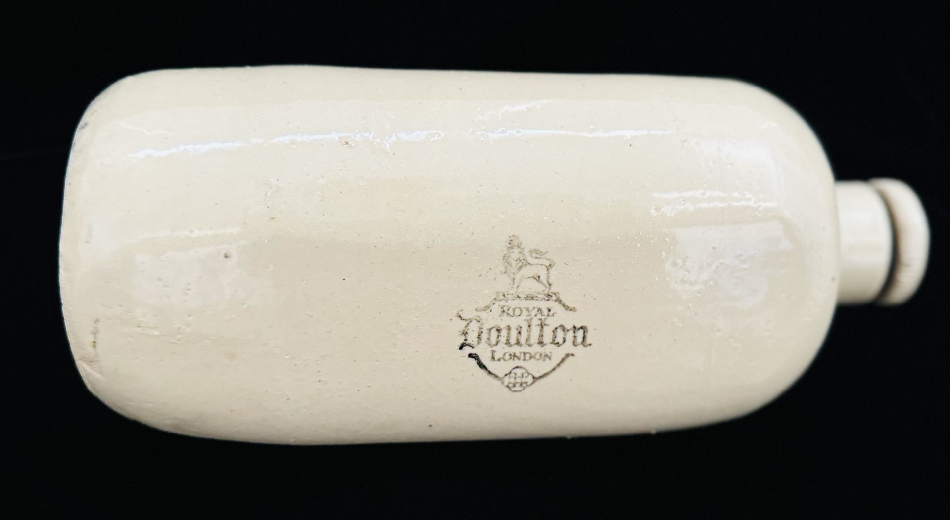 ROYAL DOULTON LAMBETH STONEWARE BOTTLE FOOT BED WARMER