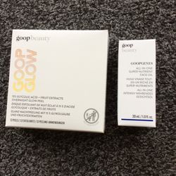 Goop Beauty Face Oil & 12-Count Overnight Glow Peel ( Both Total Retail $235.00