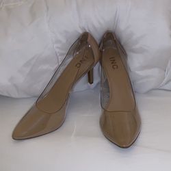 INC Women’s Nude/Clear Heels (SZ 8)