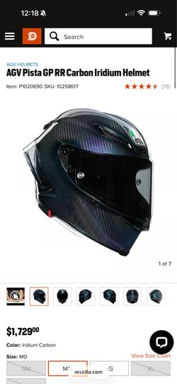 Agv pista gp RR motorcycle helmet