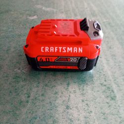 Craftsman Lithium Ion 4.0 V20 Battery New $40