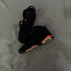 Jorden 6 Retro Black Infrared (no Box Cash Or Cashapp