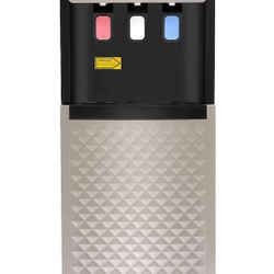 Bottom Loading Water Cooler Dispenser, 5 Gallon Bottle Floor Standing Hot&Cold Water Dispenser with 3 Temperature Settings & Indicator Lights for Home