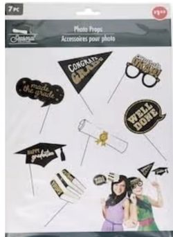 Graduation Photo Props, 7-pc Pack.