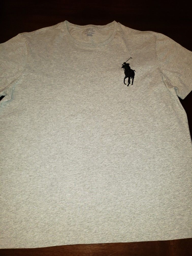 Ralph Lauren Polo Big Pony T Shirt size XL Gray 