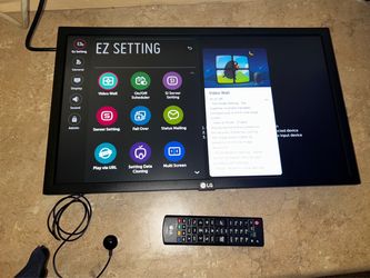 LG Commercial Display Monitor with Remote