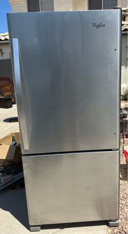 Whirlpool Stainless Steel Bottom Freezer Refrigerator