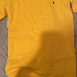 Polo Ralph Lauren Sleepwear Shirt Size M Black & Yellow