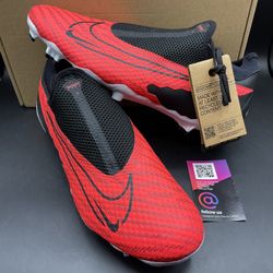 New Nike Phantom GX Academy DF FG MG Black Red Mens Size 11 Soccer Cleats