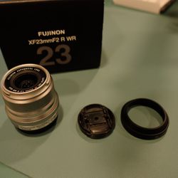 FujiFilm XF23mmF2 R WR Lens, Silver