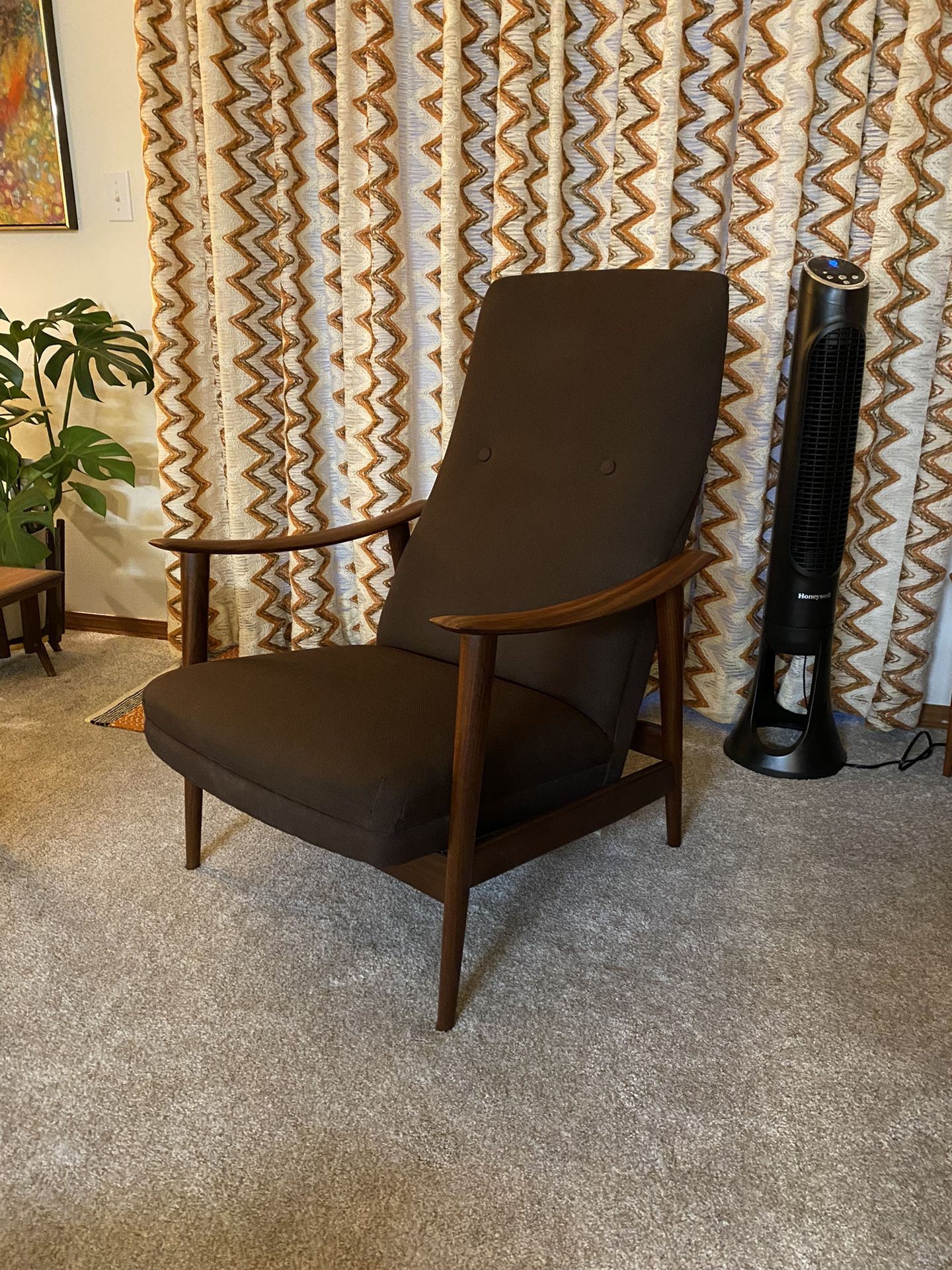 Vintage Mid Century Modern Combi-Star Recliner Chair By Arnte Lande For Stokke Mobler