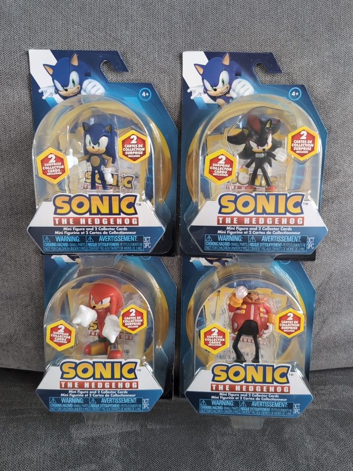 A Lot of Sonic The Hedgehog Mini Figures (New)