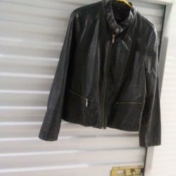 Woman's Leather Jacket Worn Once 