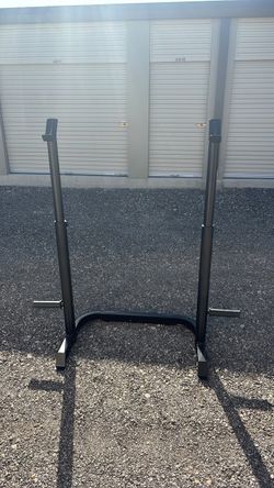 Adjustable squat/bench rack