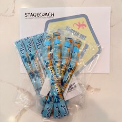 Stagecoach RV pass and 8 RV wristbands