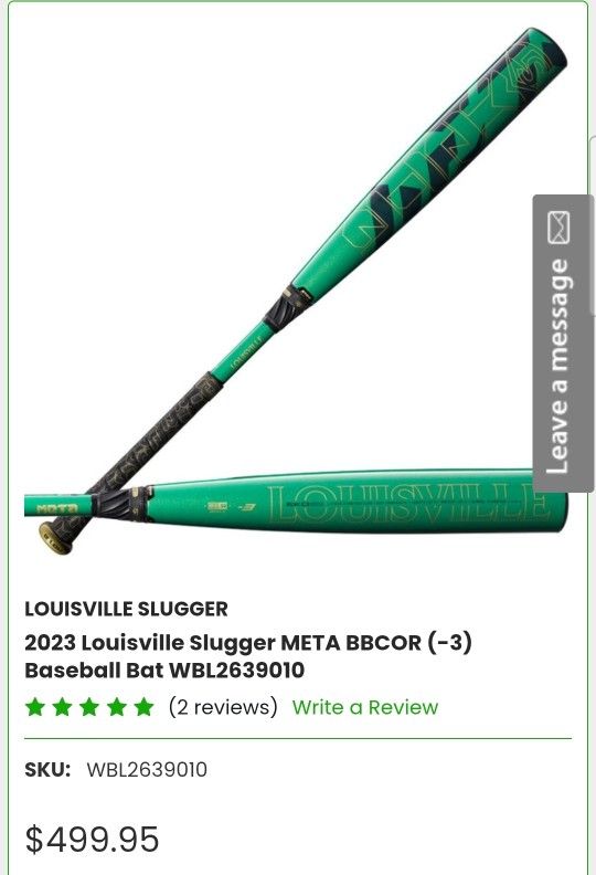 2023 Louisville Slugger Meta USSSA Baseball Bat