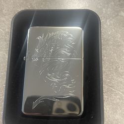 Star New Premium Chrome Dragon Itch Lighter 