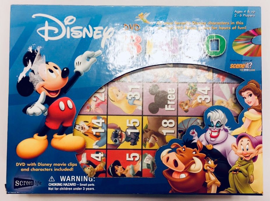 Disney DVD Bingo (Movie Characters, Toy/Board Game)!