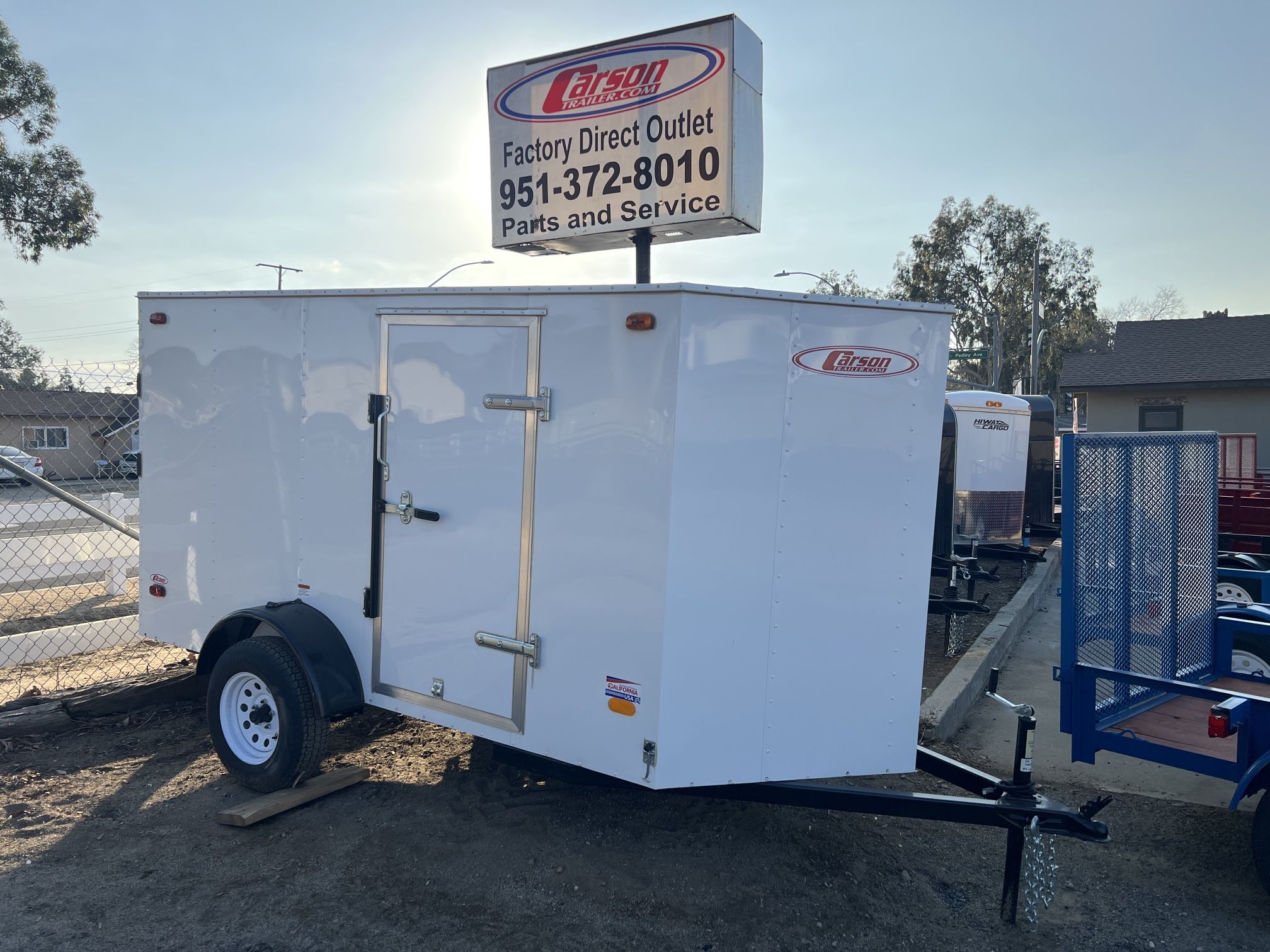 New Carson Cargo Trailer with V-Nose 5x10 3k gvwr